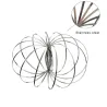 Anneau de flux - ressort cinétique - spinner fidget - jouet anti-stress métal