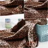 Elegant square scarf with leopard print - silkScarves