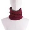 Knitted warm scarf with plush - unisexScarves