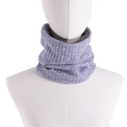 Knitted warm scarf with plush - unisexScarves
