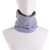 Knitted warm scarf with plush - unisexScarves