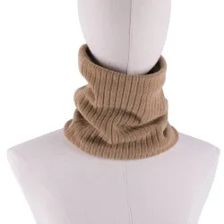 Knitted warm scarf with plush - unisexScarves