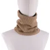 Knitted warm scarf with plush - unisexScarves