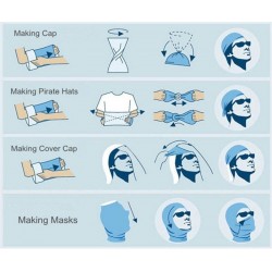 Écharpe multifonctionnelle - face / tête / cou - bandana imprimé