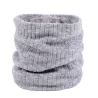 Knitted warm scarf with plush - unisexScarves