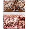 Elegant square scarf with leopard print - silkScarves