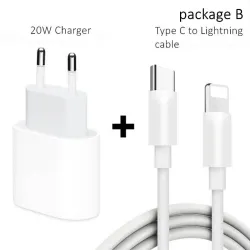PD 20W - USB-C C2 - 5V 9V 2.2A - chargeur rapide - Plug EU