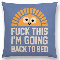 Dessin animé - mots drôles - housse de coussin - 45 * 45 cm