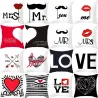 Boîtier de poche - Valentine's Day - Love - Ms & Mr - hearts