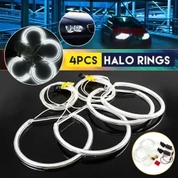 Ange - anneau de halo - LED blanche - 131mm - pour BMW E36 E38 E39 E46 - 4 pièces