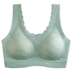 Soutien-gorge dentelle sexy - sans fil - push-up - confortable