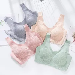 Soutien-gorge dentelle sexy - sans fil - push-up - confortable