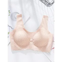 Soutien-gorge dentelle sexy - sans fil - push-up - confortable