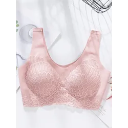 Soutien-gorge dentelle sexy - sans fil - push-up - confortable