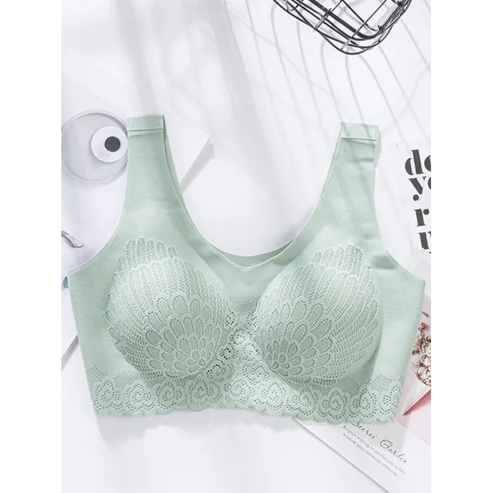 Soutien-gorge dentelle sexy - sans fil - push-up - confortable