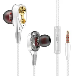 Ecouteurs câblés 3,5mm - casque stéréo avec microphone