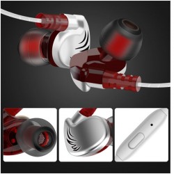 3.5mm - écouteurs de sport - filé - super basse - casque avec microphone