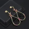 Boucles d'oreilles pendentif - multicolore