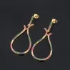 Boucles d'oreilles pendentif - multicolore