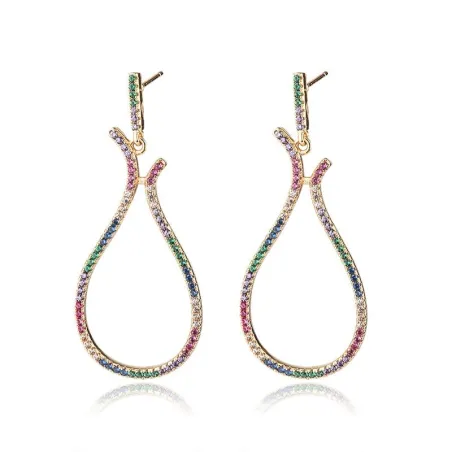 Boucles d'oreilles pendentif - multicolore