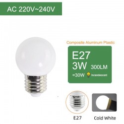 E27 3W AC 220V SMD 2835 - ampoule LED RGB colorée - 10 pièces