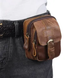 Mini sac de taille - cuir véritable