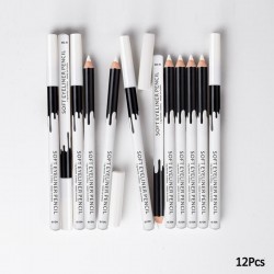 Crayon oeil blanc - eyeliner - 12 pièces