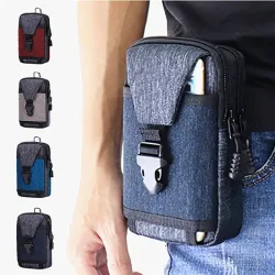Petit sac de taille - pochette en toile avec fermeture éclair