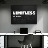 LIMITLESS - citation inspirée - affiche murale - toile