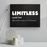 LIMITLESS - citation inspirée - affiche murale - toile