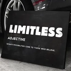 LIMITLESS - citation inspirée - affiche murale - toile