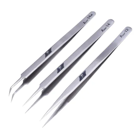 Stainless steel precision tweezers - pointed & curved - phone repair toolTweezers