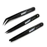 Anti-static tweezers - straight - curved - 3 piecesTweezers