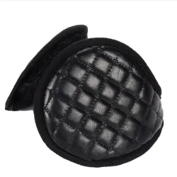 Cuir & peluche - oreillettes - pliable