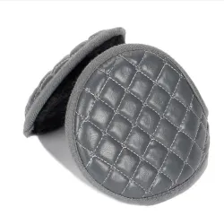 Cuir & peluche - oreillettes - pliable