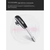 Mini - Crochet d'oreille Bluetooth - mains libres - écouteur en cuir avec microphone - bruit annulling