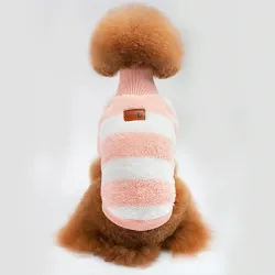 Pull d'hiver pour chiens / chats - rayures design