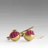 Gold / silver pomegranate - elegant earringsEarrings