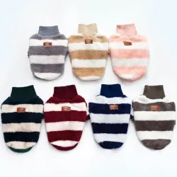 Pull d'hiver pour chiens / chats - rayures design