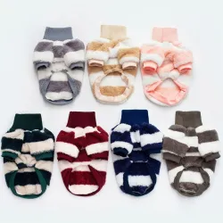 Pull d'hiver pour chiens / chats - rayures design
