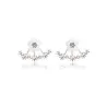 Petites marguerites avec cristaux - boucles d'oreille