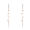 Tassels avec cristaux - boucles d'oreilles longues