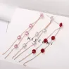 Tassels avec cristaux - boucles d'oreilles longues