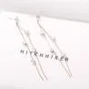 Tassels avec cristaux - boucles d'oreilles longues