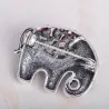 éléphant de Thaïlande avec des cristaux - broche