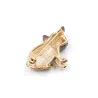 Petit chien - broche plaquée or