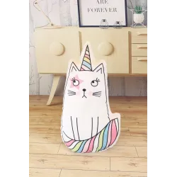 Oreiller en forme d'animaux - chat - cheval de mer - licorne - crème glacée - peluche