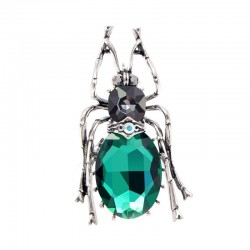 Green crystal beetle - brooch