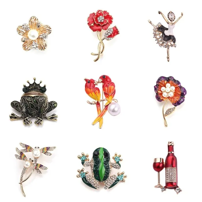 Parottes - dragonfly - grenouille - fleur - ballerine - bouleau de cristal