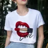 Les lèvres rouges - balle - Amour - T-shirt imprimé